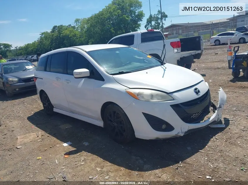 2013 Mazda Mazda5 Touring VIN: JM1CW2CL2D0151263 Lot: 45069063