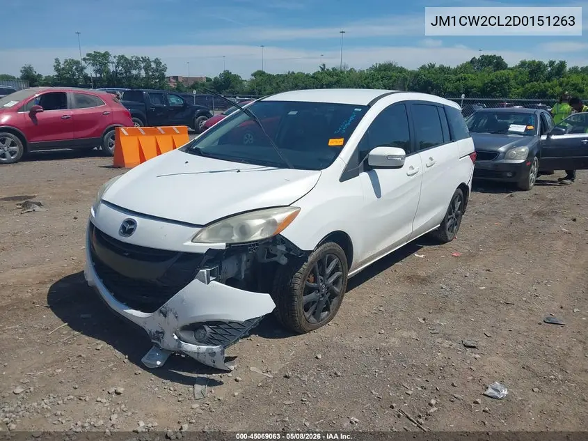 2013 Mazda Mazda5 Touring VIN: JM1CW2CL2D0151263 Lot: 45069063