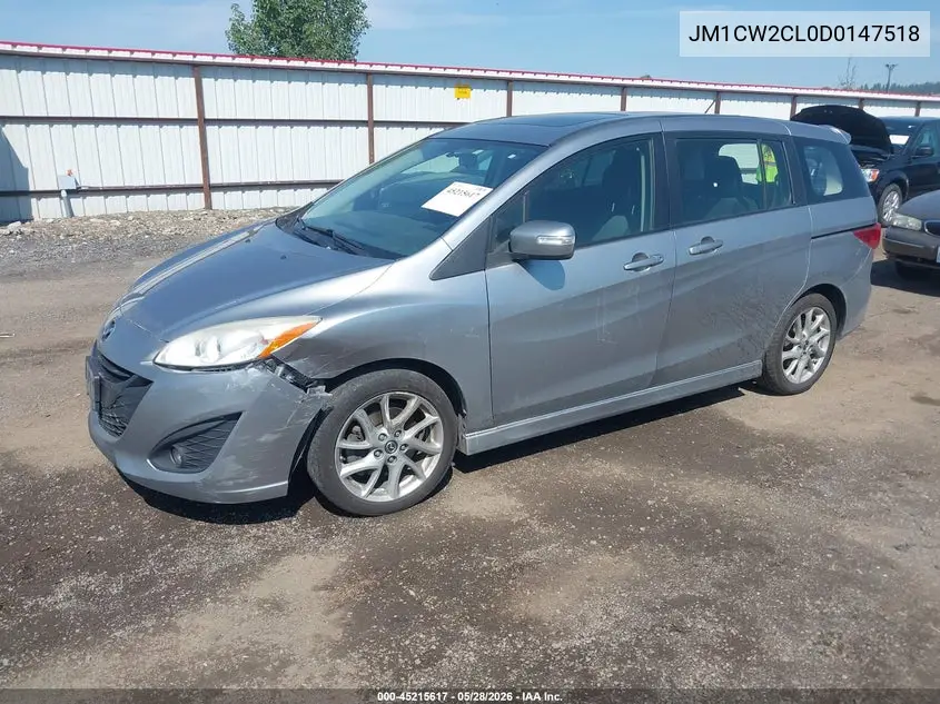 2013 Mazda Mazda5 Touring VIN: JM1CW2CL0D0147518 Lot: 45215617
