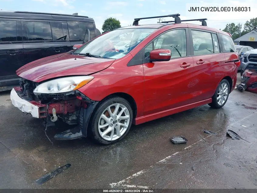 2014 Mazda Mazda5 Grand Touring VIN: JM1CW2DL0E0168031 Lot: 45263012