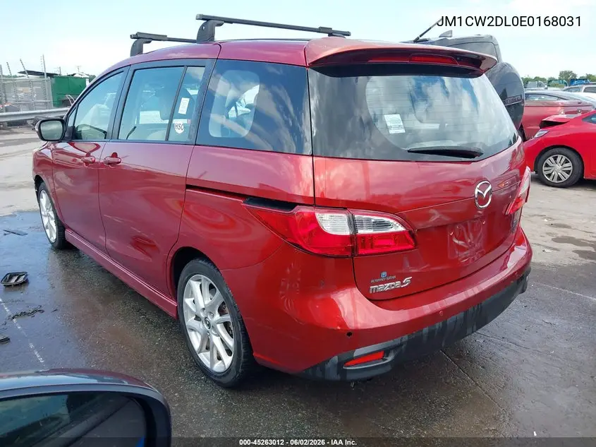 2014 Mazda Mazda5 Grand Touring VIN: JM1CW2DL0E0168031 Lot: 45263012