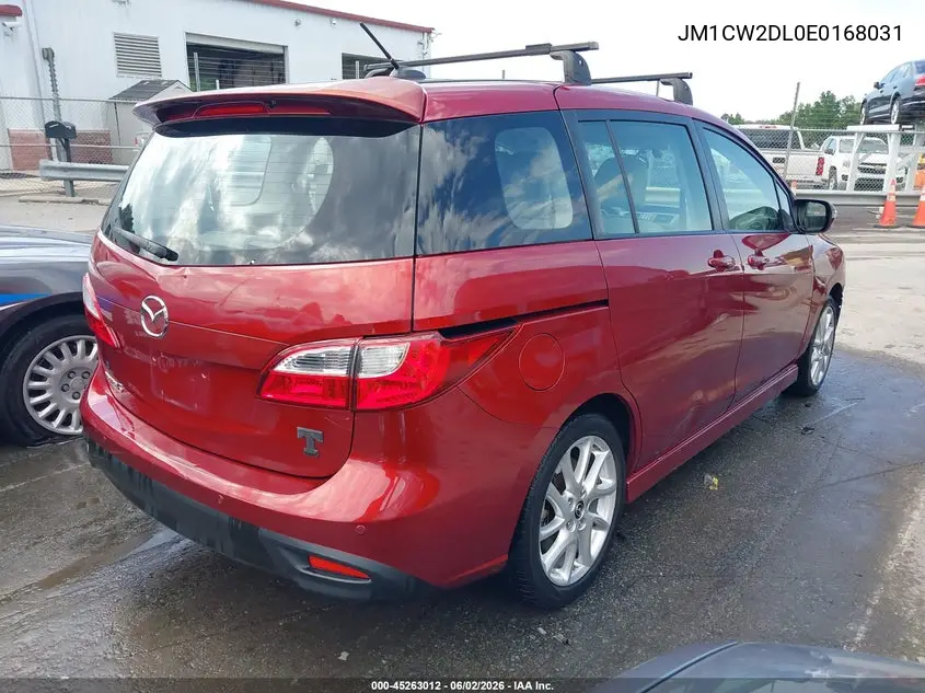 2014 Mazda Mazda5 Grand Touring VIN: JM1CW2DL0E0168031 Lot: 45263012