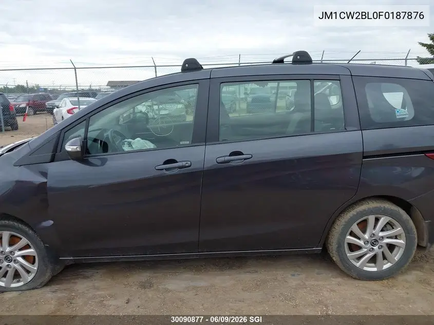 2015 Mazda 5 Sport VIN: JM1CW2BL0F0187876 Lot: 30090877