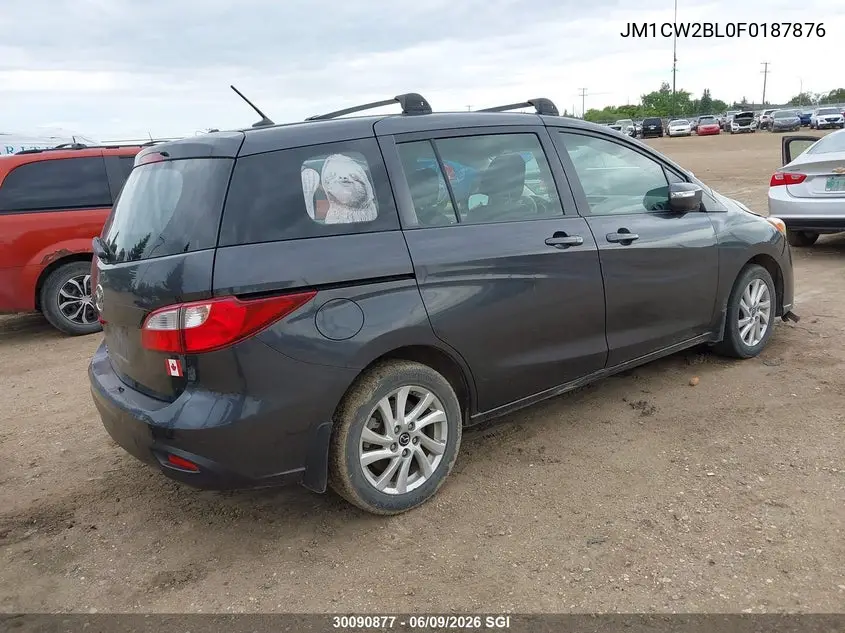 2015 Mazda 5 Sport VIN: JM1CW2BL0F0187876 Lot: 30090877