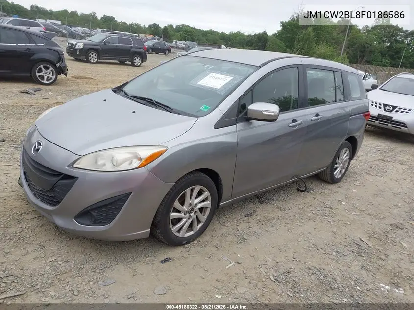 2015 Mazda Mazda5 Sport VIN: JM1CW2BL8F0186586 Lot: 45180322