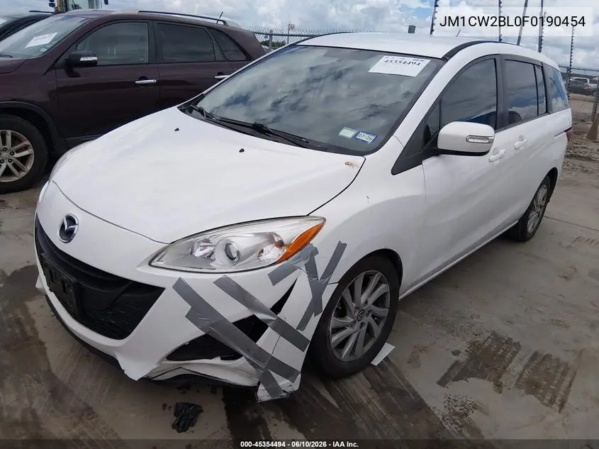 2015 Mazda Mazda5 Sport VIN: JM1CW2BL0F0190454 Lot: 45354494