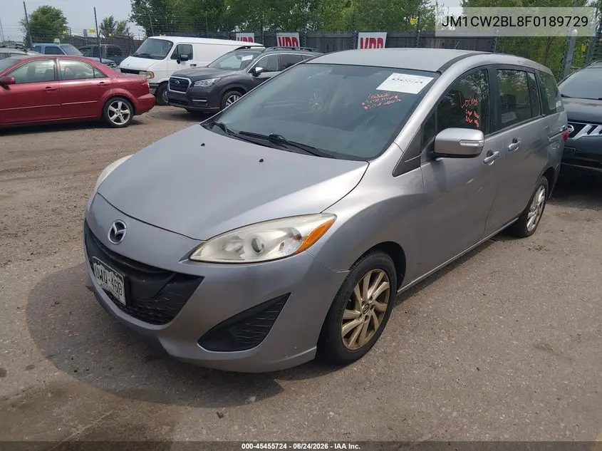 2015 Mazda Mazda5 Sport VIN: JM1CW2BL8F0189729 Lot: 45455724
