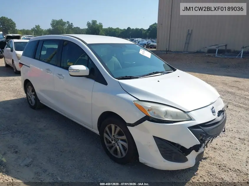 2015 Mazda Mazda5 Sport VIN: JM1CW2BLXF0189036 Lot: 45512828