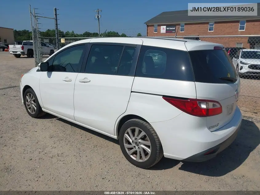 2015 Mazda Mazda5 Sport VIN: JM1CW2BLXF0189036 Lot: 45512828