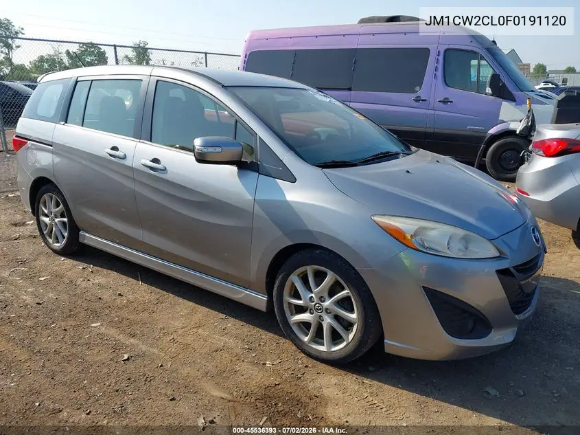 2015 Mazda Mazda5 Touring VIN: JM1CW2CL0F0191120 Lot: 45536393