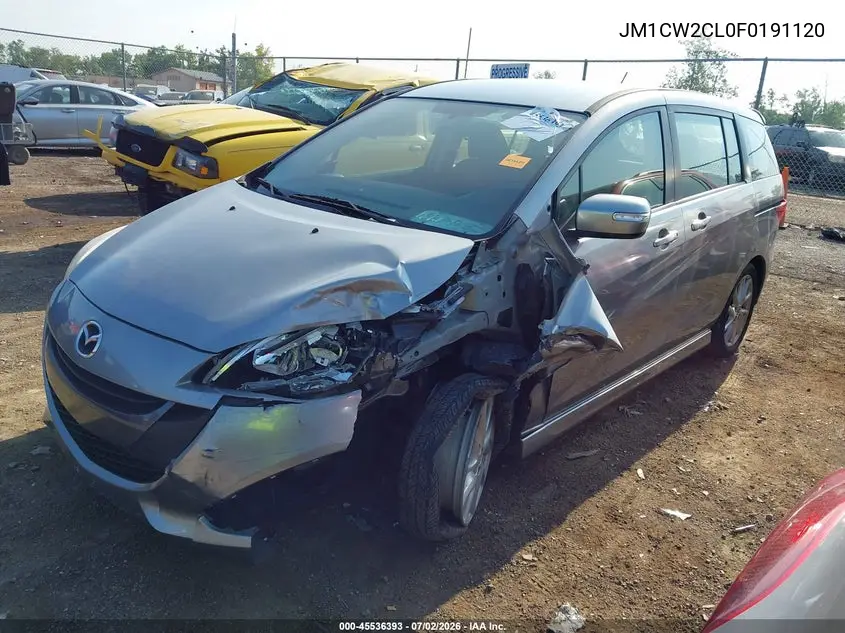 2015 Mazda Mazda5 Touring VIN: JM1CW2CL0F0191120 Lot: 45536393