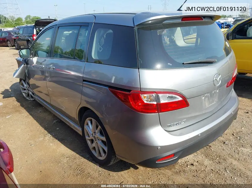 2015 Mazda Mazda5 Touring VIN: JM1CW2CL0F0191120 Lot: 45536393