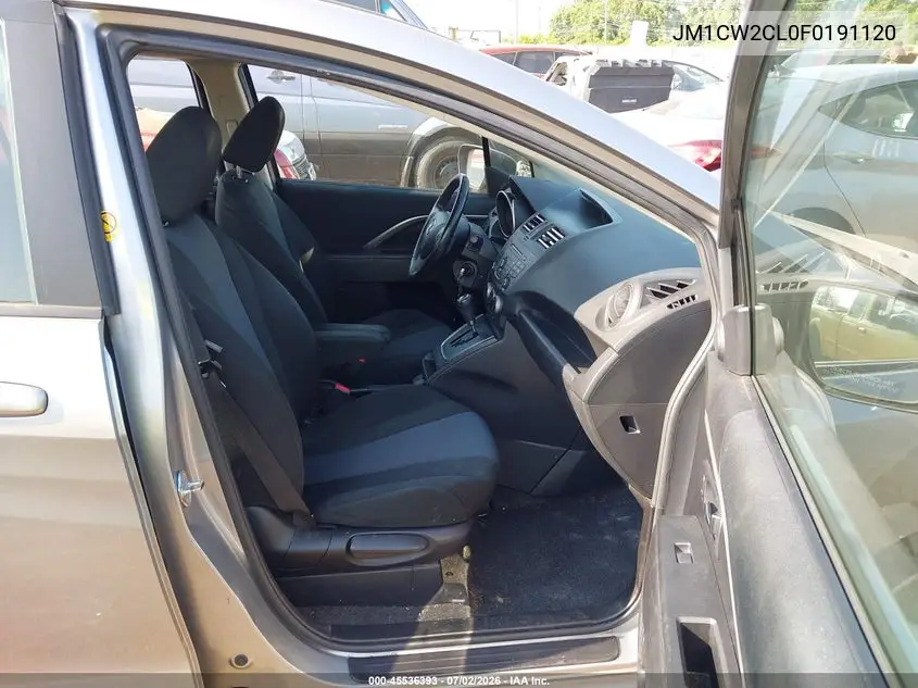 2015 Mazda Mazda5 Touring VIN: JM1CW2CL0F0191120 Lot: 45536393