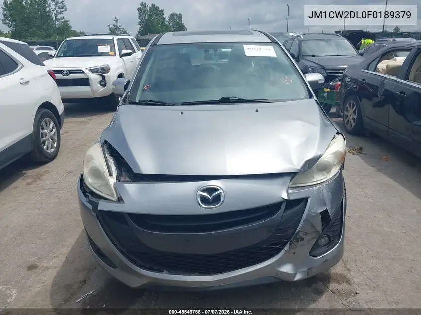 2015 Mazda Mazda5 Grand Touring VIN: JM1CW2DL0F0189379 Lot: 45549758