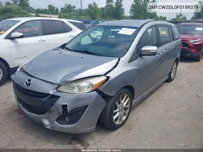 2015 Mazda Mazda5 Grand Touring VIN: JM1CW2DL0F0189379 Lot: 45549758