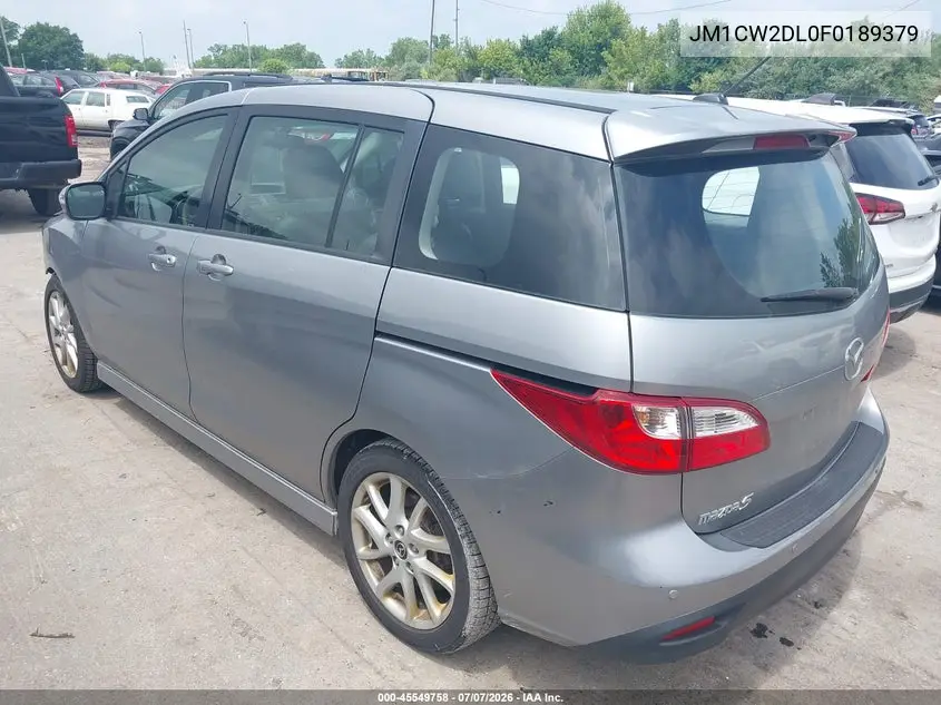 2015 Mazda Mazda5 Grand Touring VIN: JM1CW2DL0F0189379 Lot: 45549758