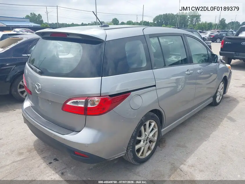 2015 Mazda Mazda5 Grand Touring VIN: JM1CW2DL0F0189379 Lot: 45549758