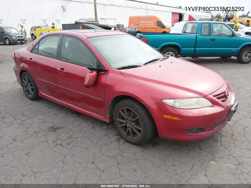 2003 Mazda Mazda6 I VIN: 1YVFP80C335M25292 Lot: 45667007