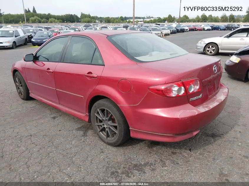 2003 Mazda Mazda6 I VIN: 1YVFP80C335M25292 Lot: 45667007