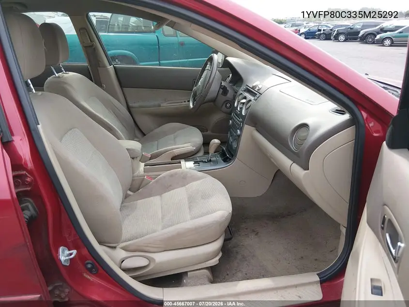 2003 Mazda Mazda6 I VIN: 1YVFP80C335M25292 Lot: 45667007