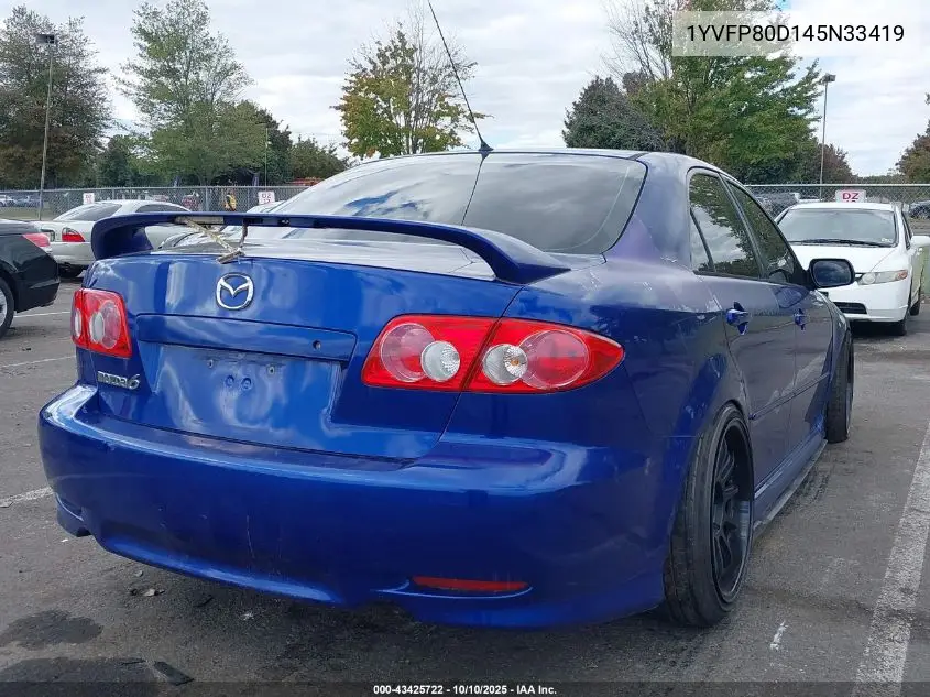 1YVFP80D145N33419 2004 Mazda Mazda6 S