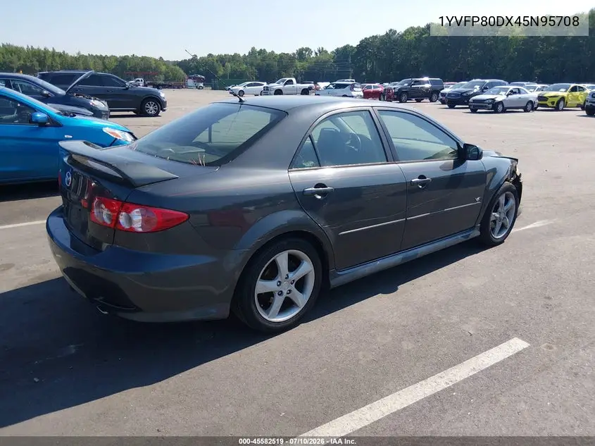 2004 Mazda Mazda6 S VIN: 1YVFP80DX45N95708 Lot: 45582519