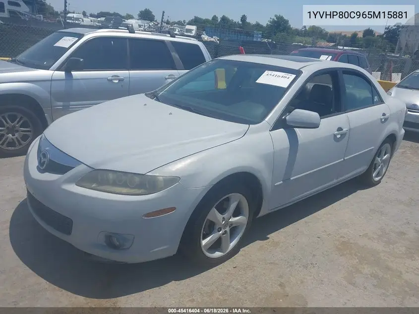 2006 Mazda Mazda6 Grand Touring I VIN: 1YVHP80C965M15881 Lot: 45416404