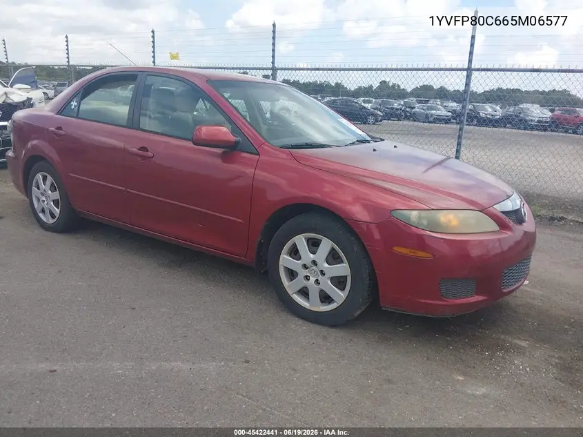 2006 Mazda Mazda6 I VIN: 1YVFP80C665M06577 Lot: 45422441