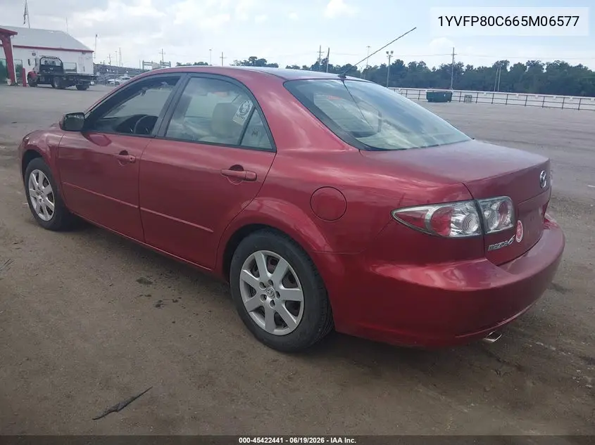 2006 Mazda Mazda6 I VIN: 1YVFP80C665M06577 Lot: 45422441
