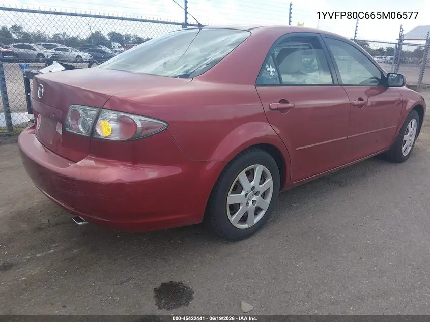 2006 Mazda Mazda6 I VIN: 1YVFP80C665M06577 Lot: 45422441