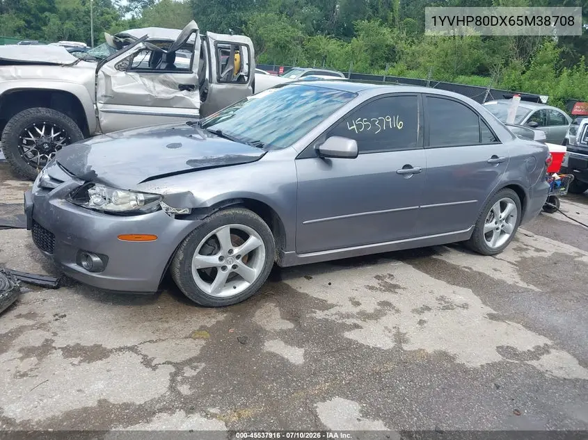 2006 Mazda Mazda6 Sport S VIN: 1YVHP80DX65M38708 Lot: 45537916