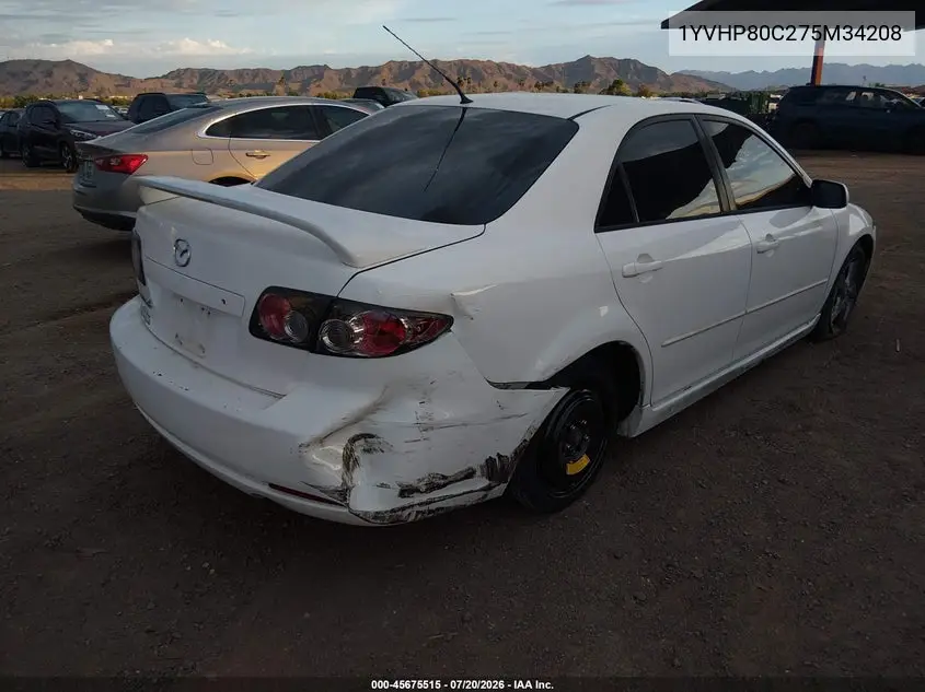 2007 Mazda Mazda6 I Sport Ve VIN: 1YVHP80C275M34208 Lot: 45675515