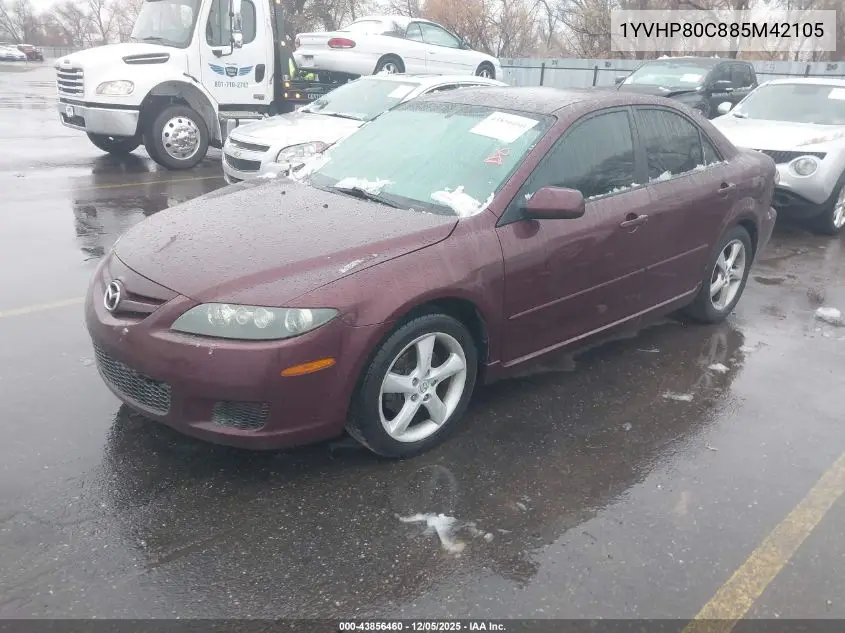 1YVHP80C885M42105 2008 Mazda Mazda6 I Sport Ve