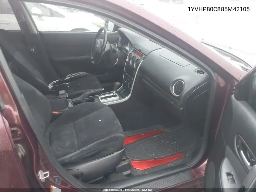 1YVHP80C885M42105 2008 Mazda Mazda6 I Sport Ve