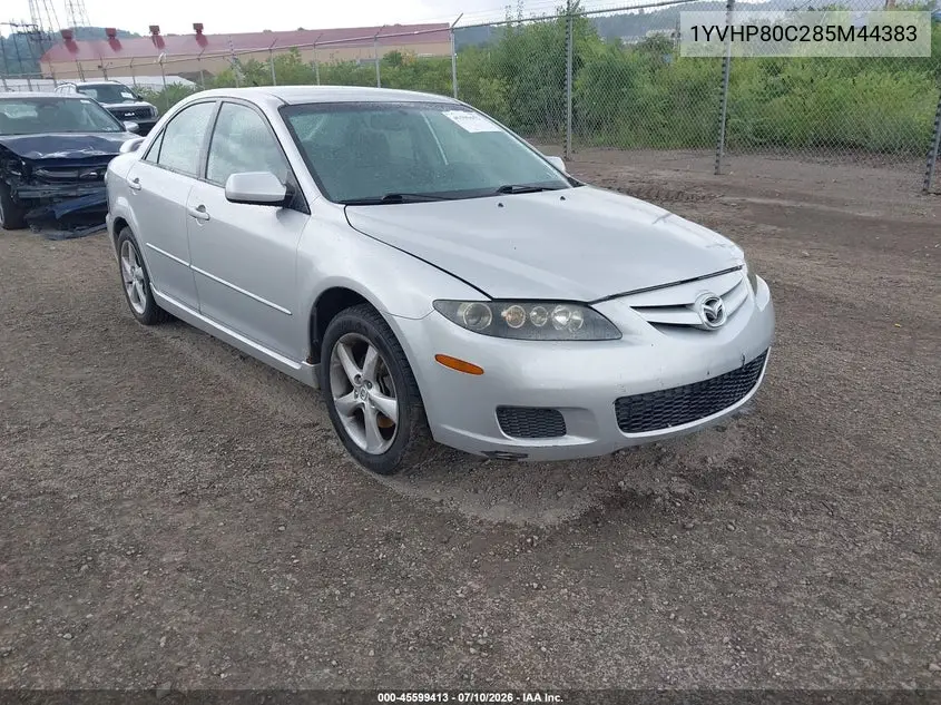 2008 Mazda Mazda6 I Sport Ve VIN: 1YVHP80C285M44383 Lot: 45599413