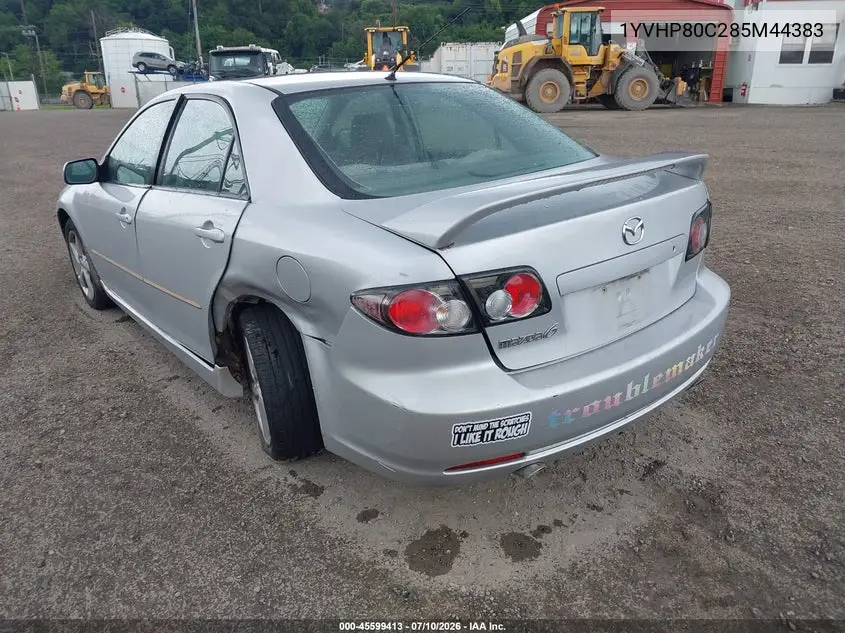 2008 Mazda Mazda6 I Sport Ve VIN: 1YVHP80C285M44383 Lot: 45599413