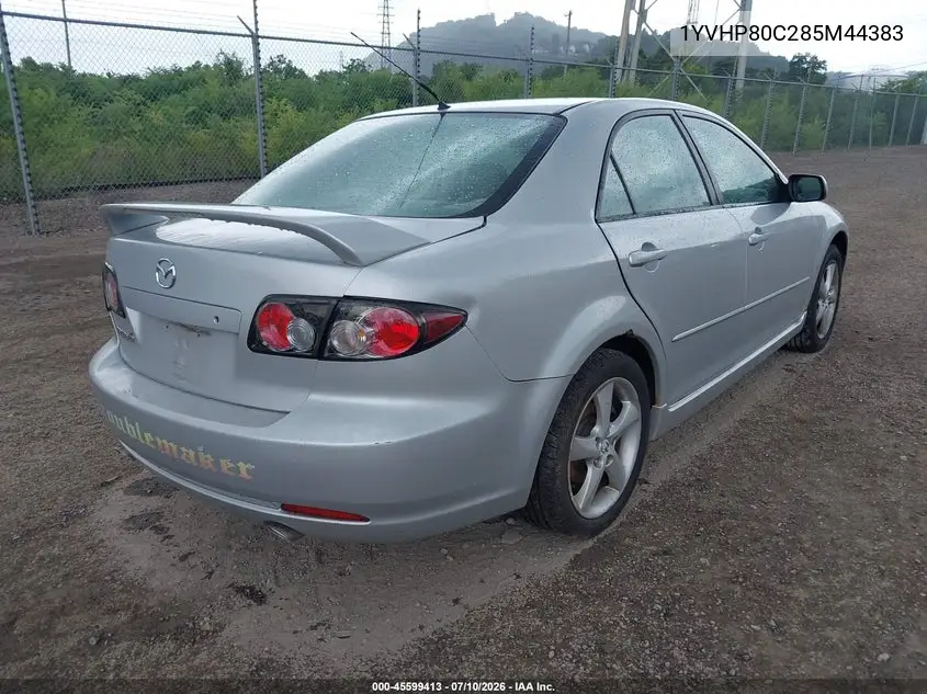 2008 Mazda Mazda6 I Sport Ve VIN: 1YVHP80C285M44383 Lot: 45599413