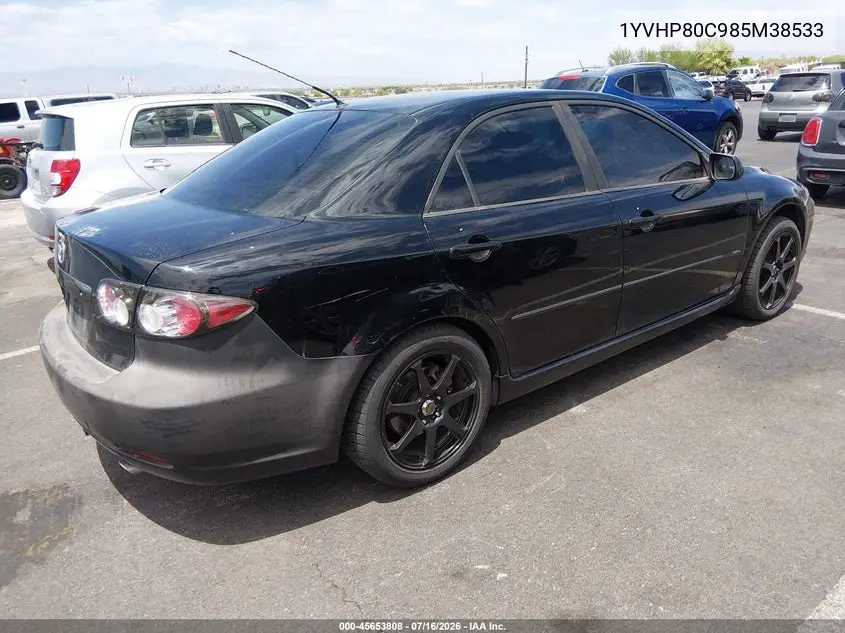 2008 Mazda Mazda6 I Sport Ve VIN: 1YVHP80C985M38533 Lot: 45653808