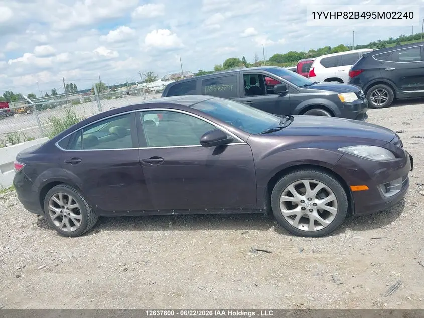 2009 Mazda 6 S VIN: 1YVHP82B495M02240 Lot: 12637600