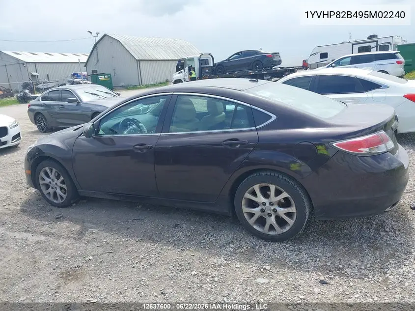 2009 Mazda 6 S VIN: 1YVHP82B495M02240 Lot: 12637600