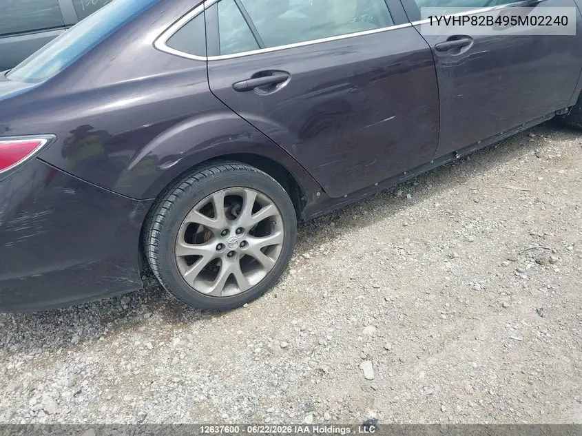 2009 Mazda 6 S VIN: 1YVHP82B495M02240 Lot: 12637600