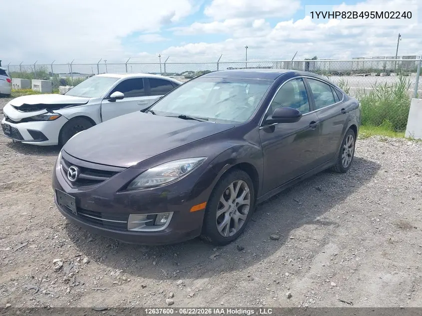 2009 Mazda 6 S VIN: 1YVHP82B495M02240 Lot: 12637600