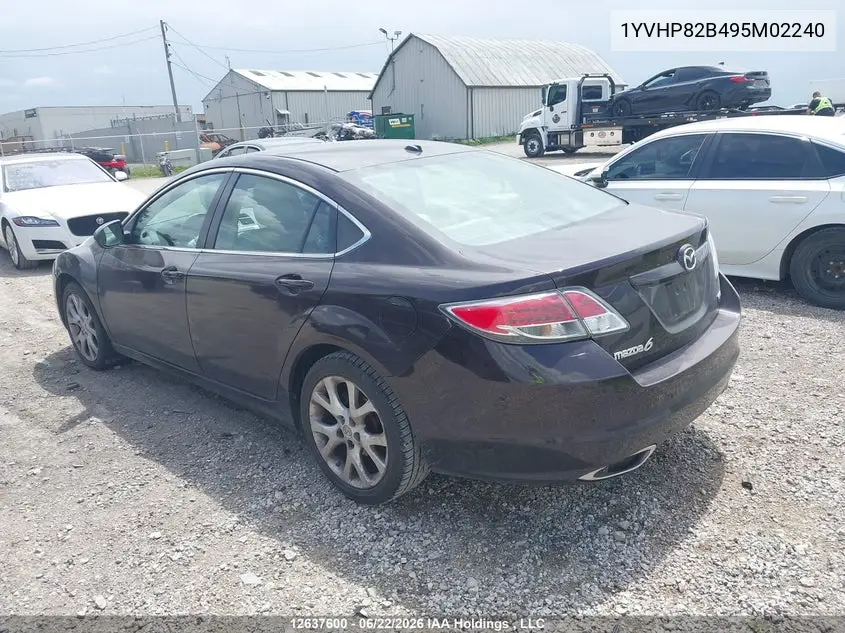 2009 Mazda 6 S VIN: 1YVHP82B495M02240 Lot: 12637600