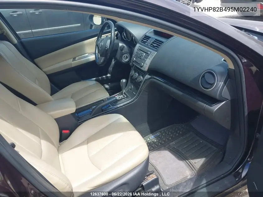 2009 Mazda 6 S VIN: 1YVHP82B495M02240 Lot: 12637600