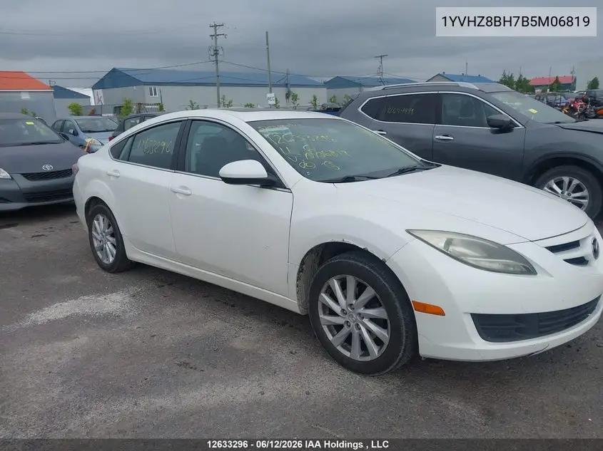 2011 Mazda 6 I VIN: 1YVHZ8BH7B5M06819 Lot: 12633296