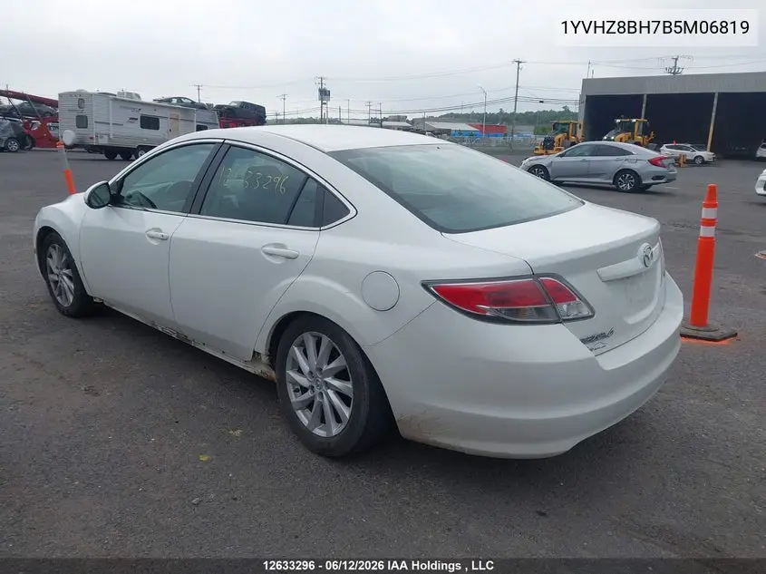 2011 Mazda 6 I VIN: 1YVHZ8BH7B5M06819 Lot: 12633296