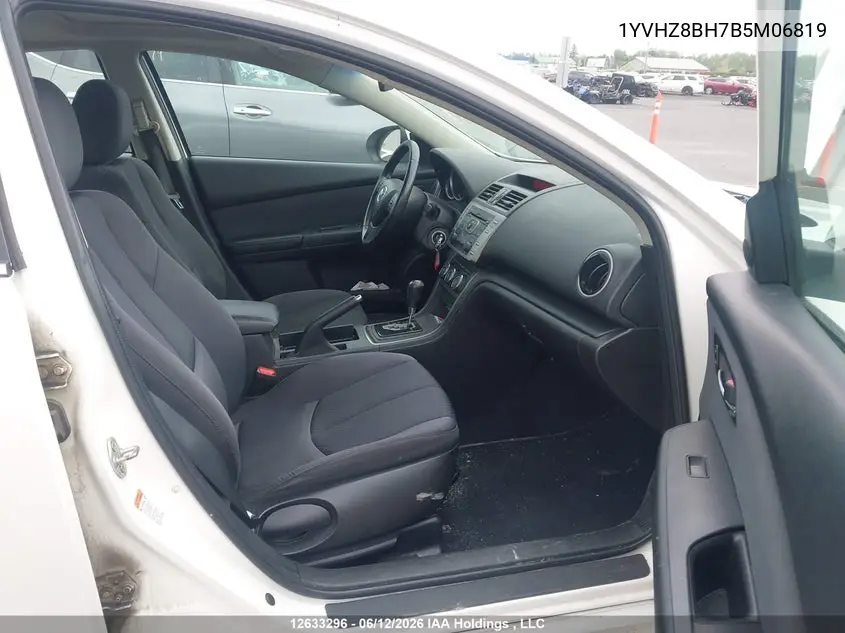 2011 Mazda 6 I VIN: 1YVHZ8BH7B5M06819 Lot: 12633296
