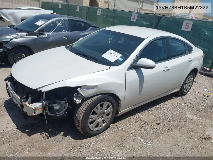 2011 Mazda Mazda6 I Sport VIN: 1YVHZ8BH1B5M22322 Lot: 45676812