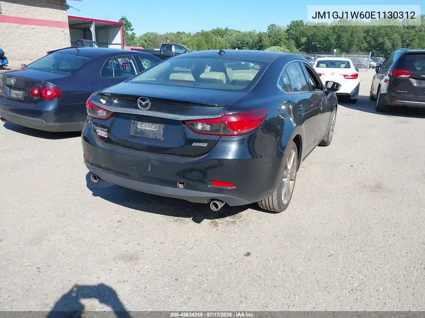 2014 Mazda Mazda6 I Grand Touring VIN: JM1GJ1W60E1130312 Lot: 45634259
