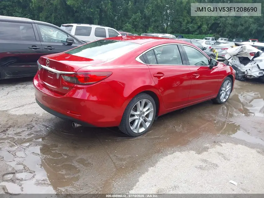 2015 Mazda Mazda6 I Touring VIN: JM1GJ1V53F1208690 Lot: 45596022